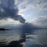 Massive cloud over calm Simcoe